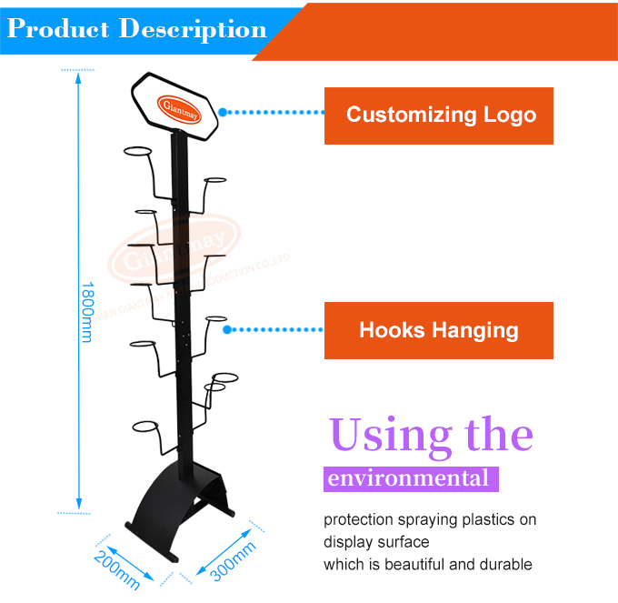 Стойка для шляп металлическая вертикальная