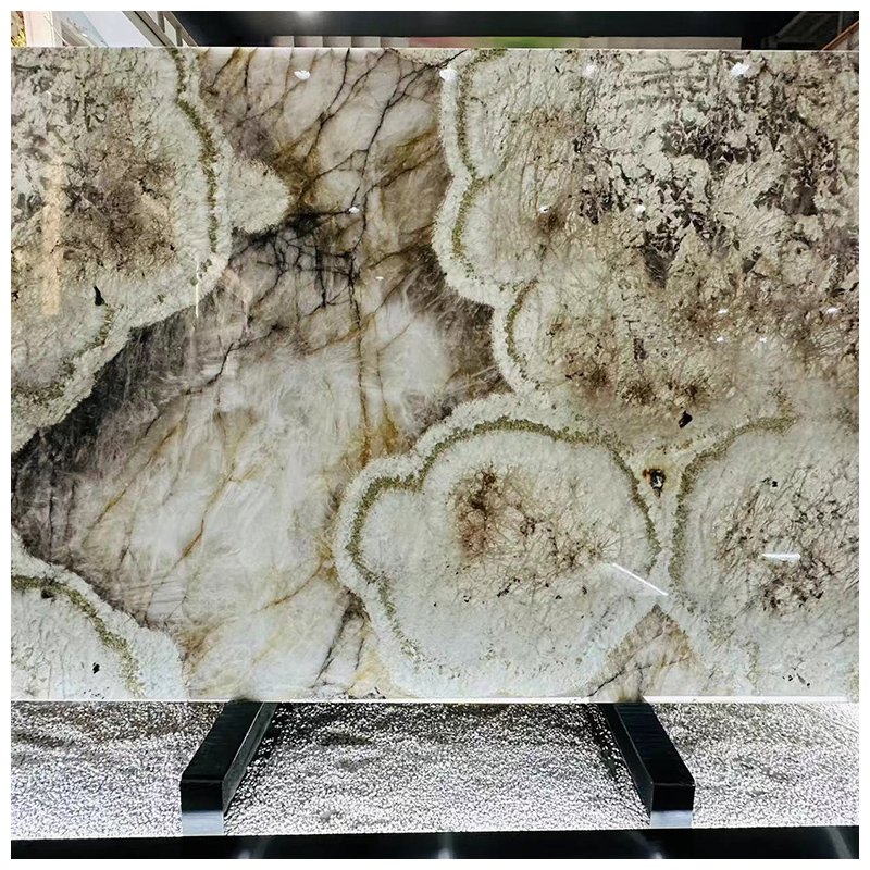 Luxury Translucent Cristallo Patagonia Quartzite Slabs