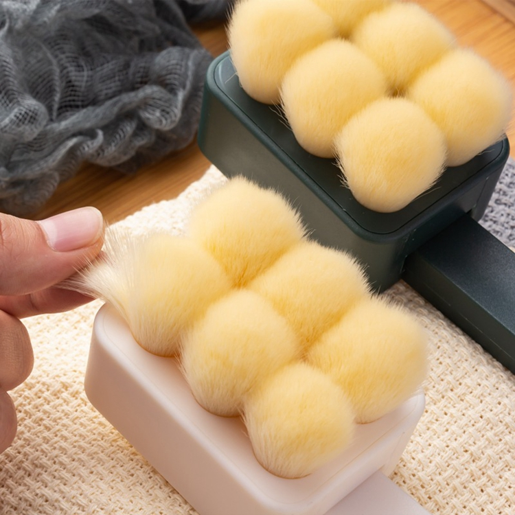 2021 New Style Multifunctional Body and Face Double Use Super Soft Ultra-Fine Hair Bath Brush with Long Handle