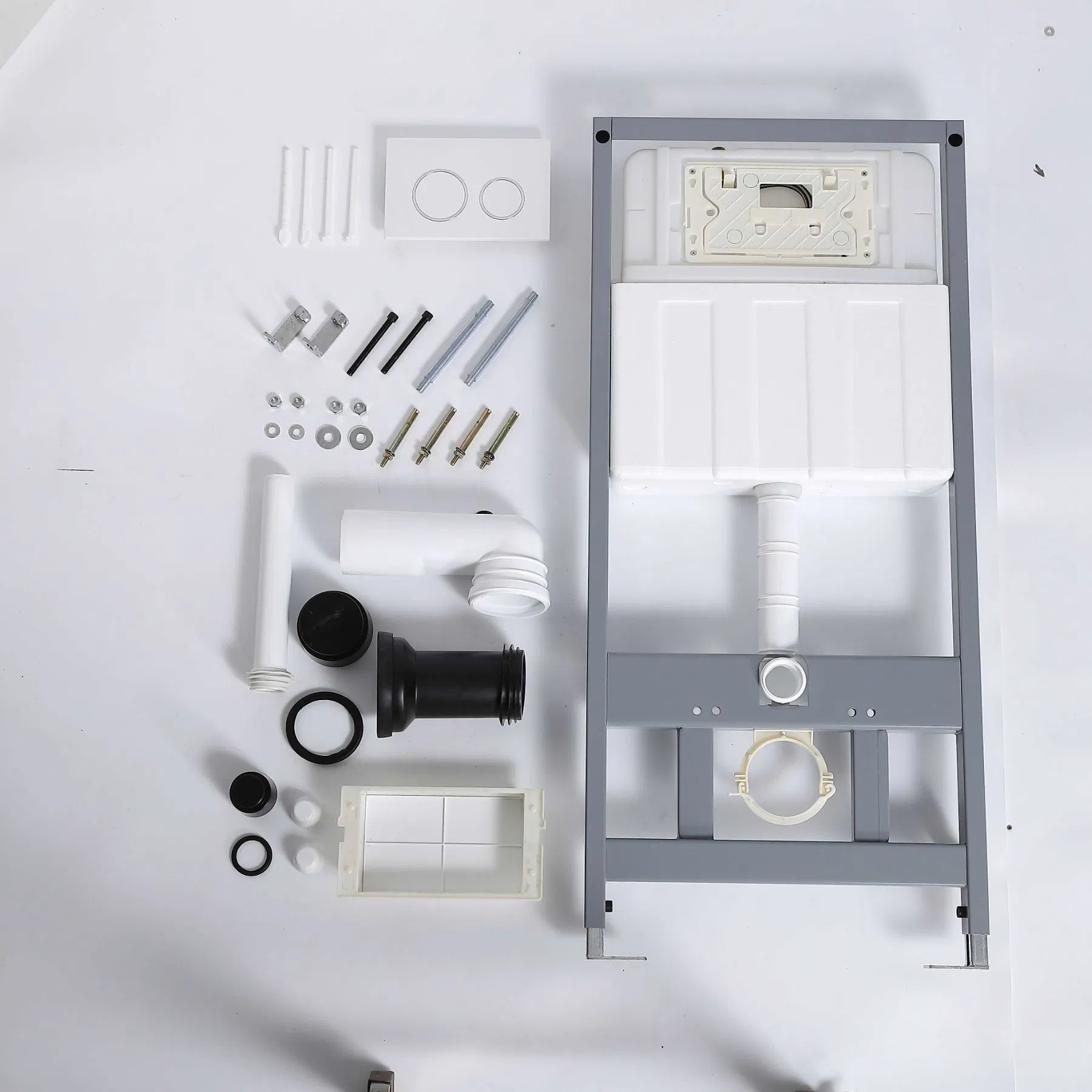 Bathroom Hidden Water Tank Metal Frame Wall Hung Toilet Concealed Cistern
