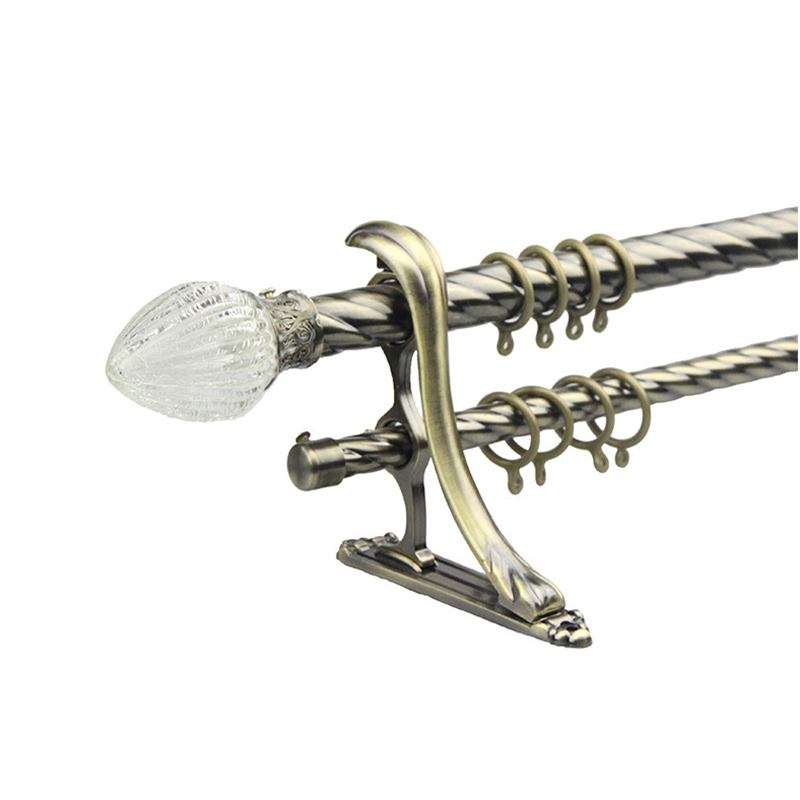 Curtain Rod Pole Set Single Double Contemporary Curtain Rod and Poles