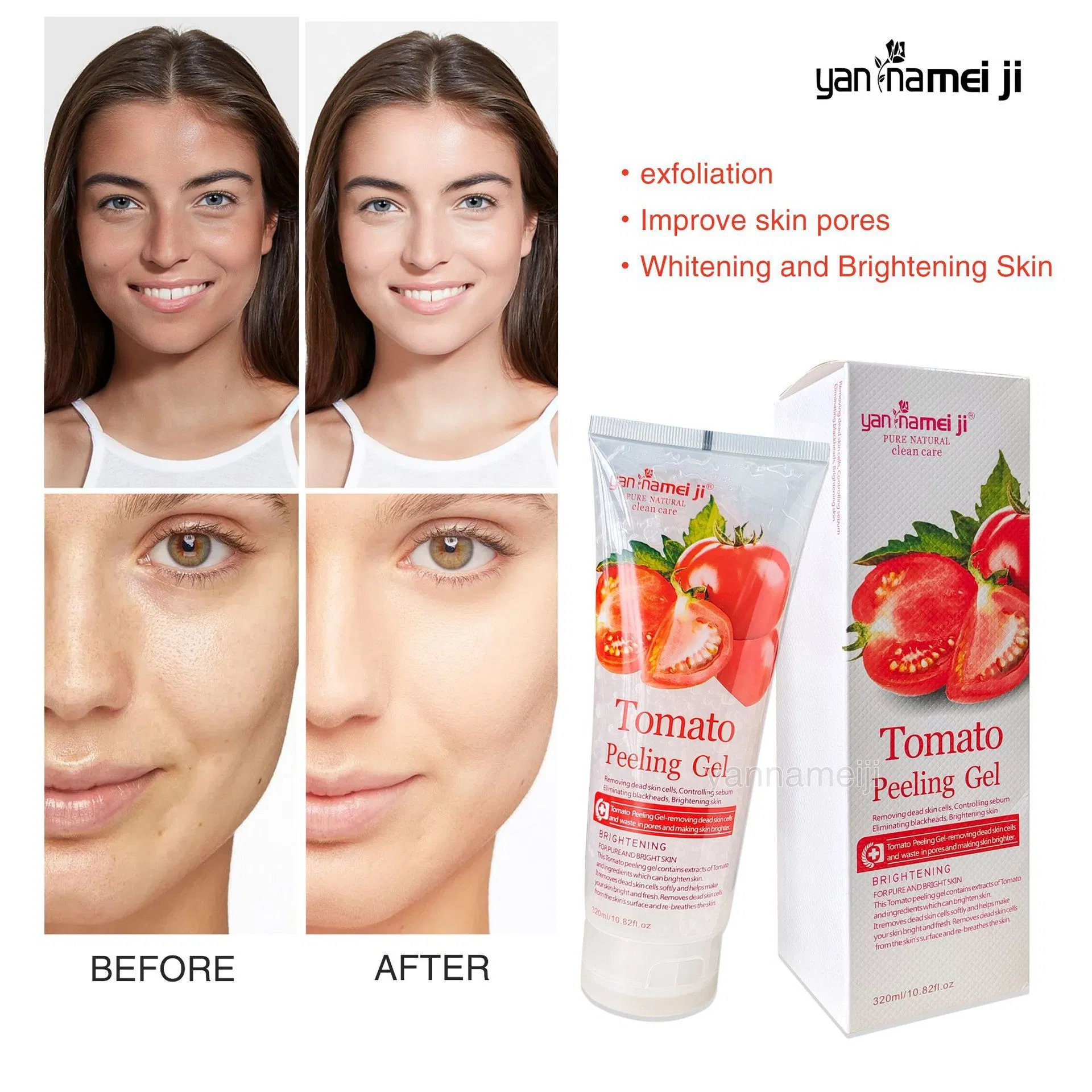 OEM Brightening Skin Lemon Peeling Gel Cleaning Face Body Beauty Exfoliating Gel