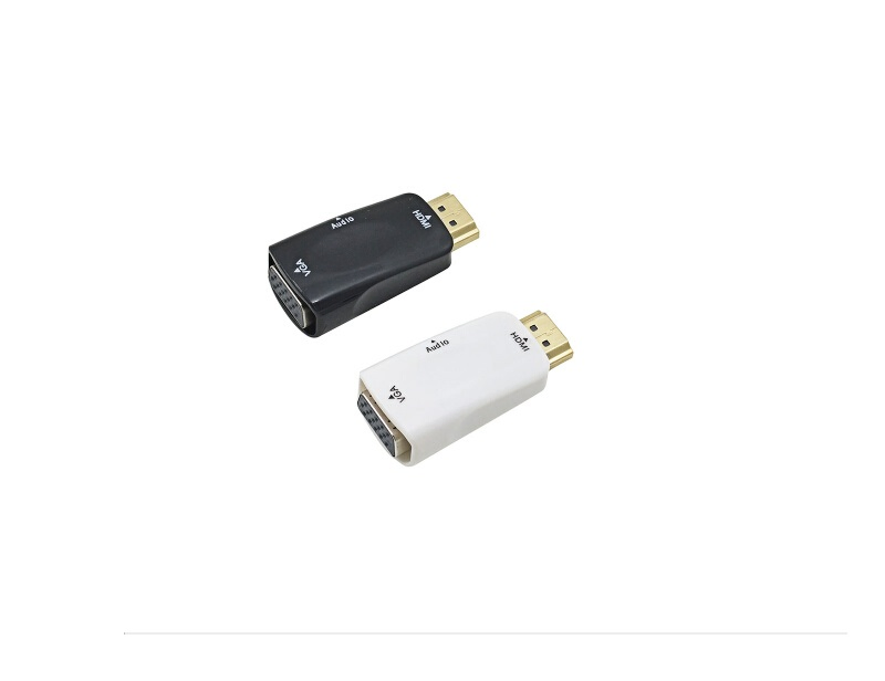 Конвертер HDMI в VGA с аудиовыходом