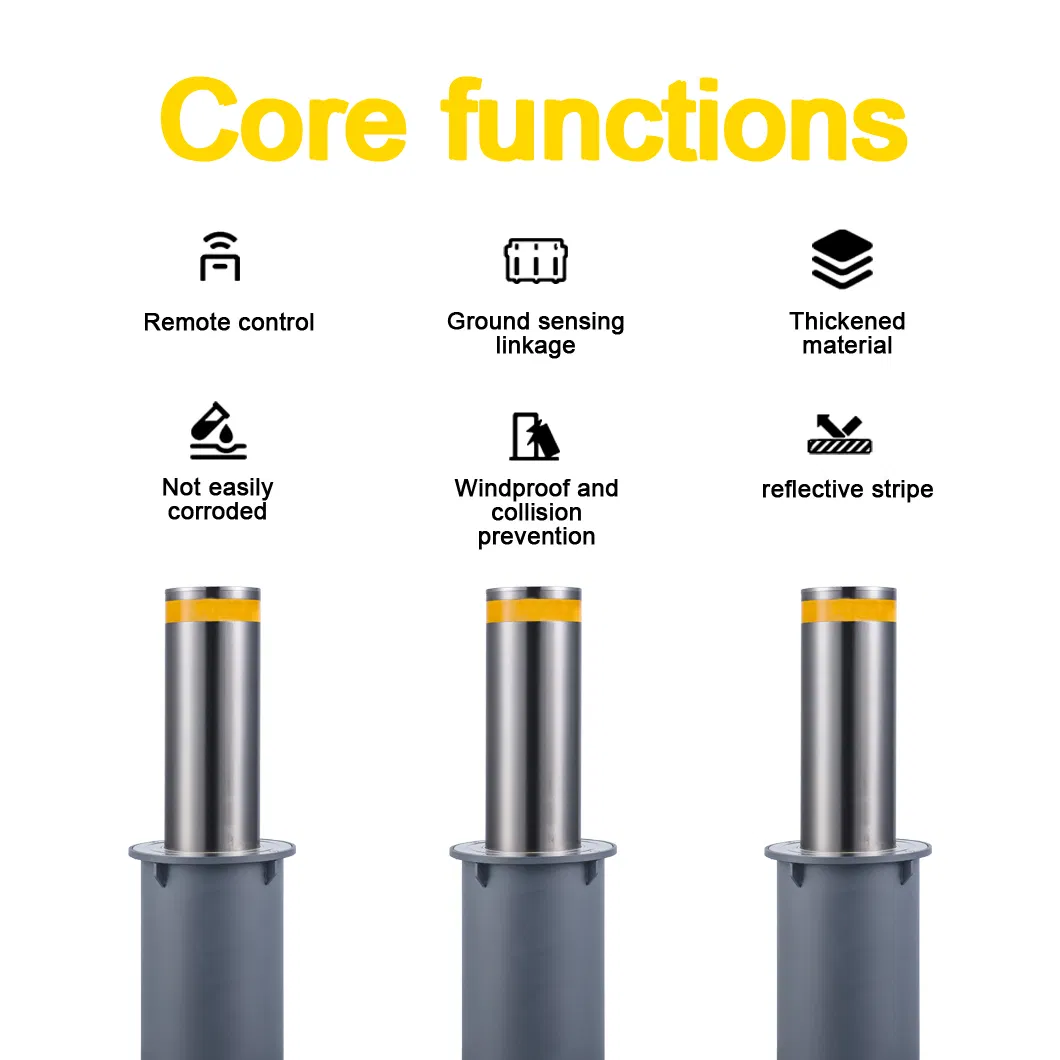 Stainless Steel Lifting Columns for Parking Lots, Schools and Shopping Malls