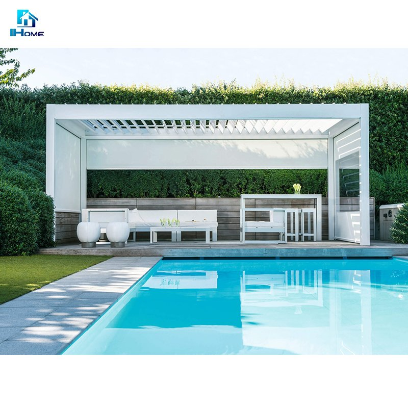 Aluminum Pergola Bioclimate Roof Top Window Pergola
