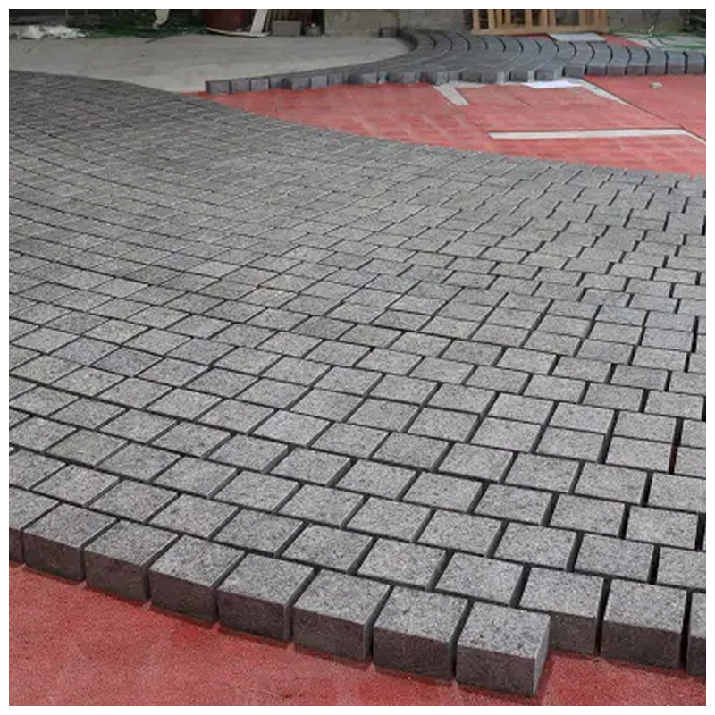 G654 Dark Grey Granite Outdoor Paving Cobblestone