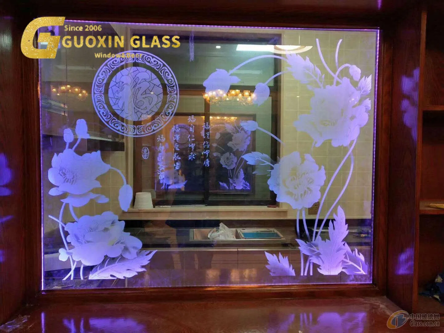 Premium 3D Laser Engraved LED Glass Art for Home Decor