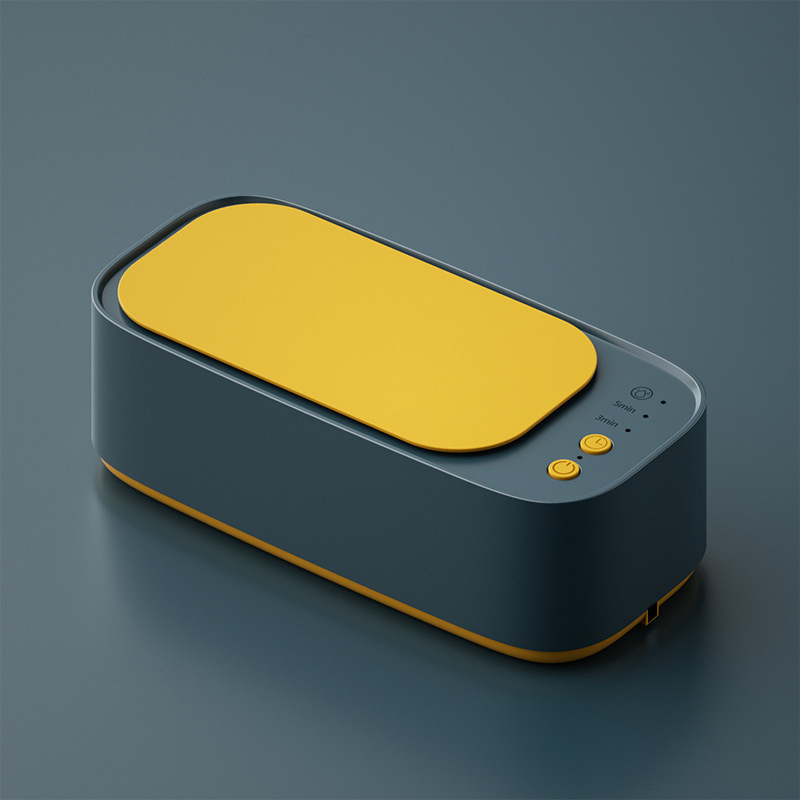 Mini Desktop Ultrasonic Cleaning Machine Portable Ultrasonic Cleaner with Timer for Hearing Instruments Earmolds Glasses Jewelry Cleaning
