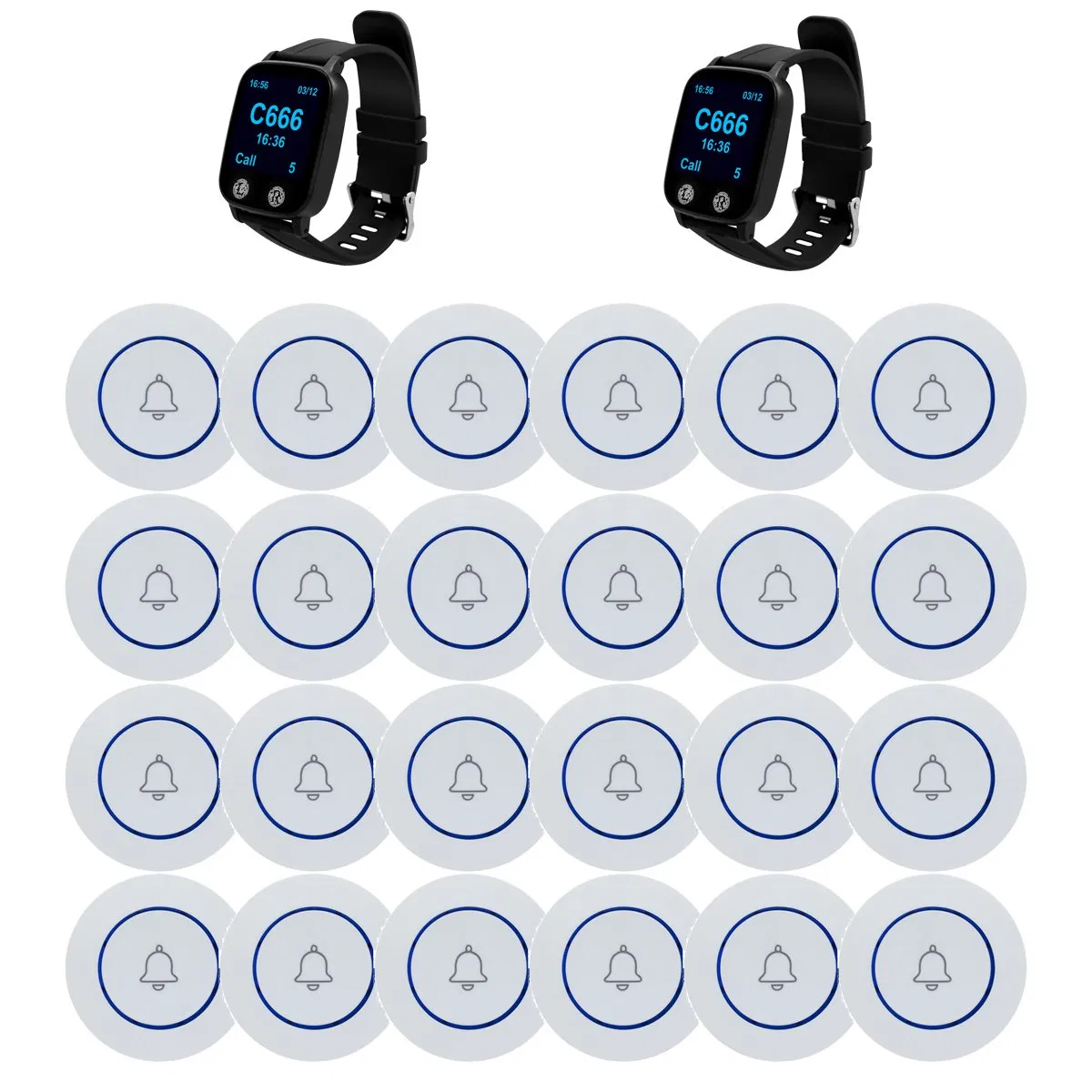 Catel Ctw08 Wireless Waiter Watch Pager, Hotel Call System