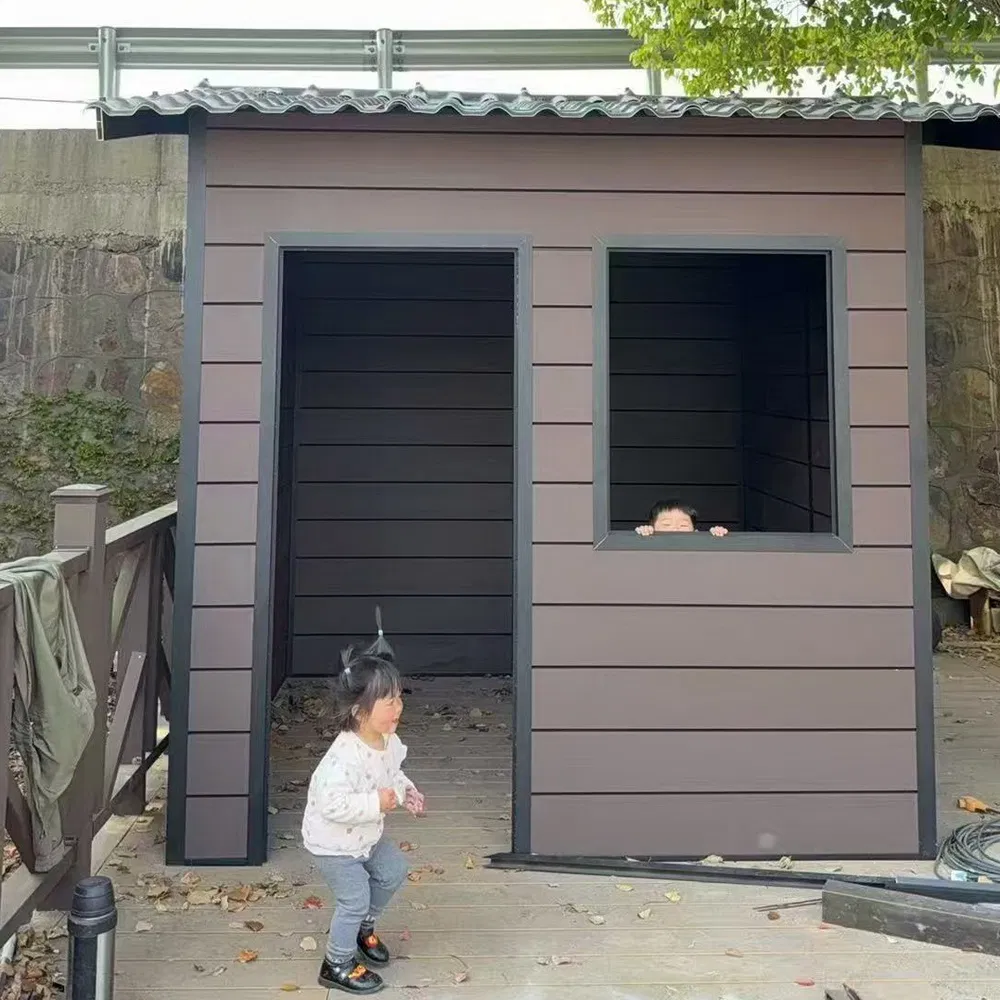 Durable Metal WPC Garden Shed Metal Storage Garden House