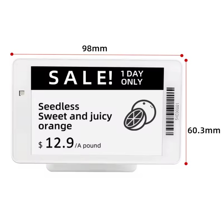 3.52 Display E-Ink Price Tag ESL Dynamic and Real Time Information Update