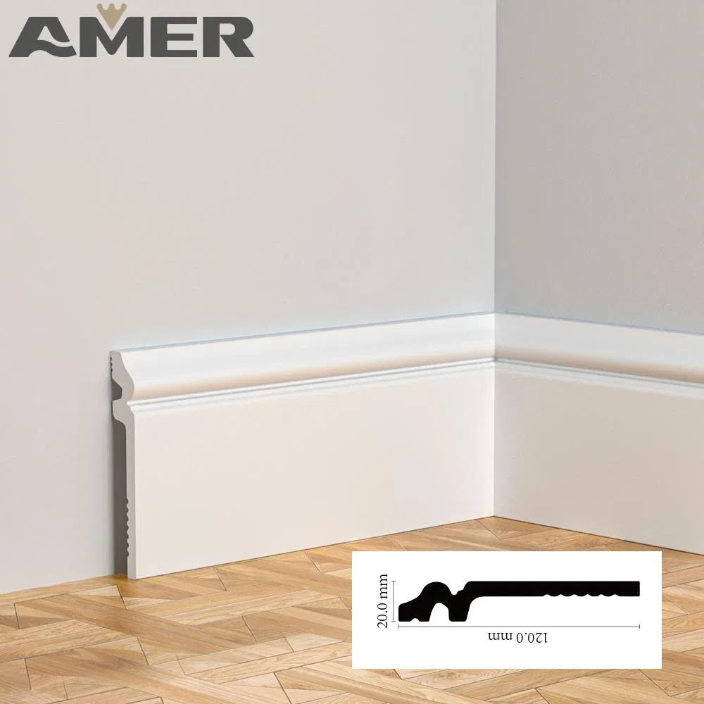 PS Floor Skirting Board Easy Clean Home Decoration Baseboard