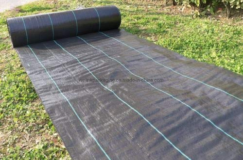 SGS Brc Certified Landscape Fabric Garden Farm Hydroponic UV Blocked Ground Cover 100GSM Best PP Woven Fabric Weed Control Fabric Weedmat