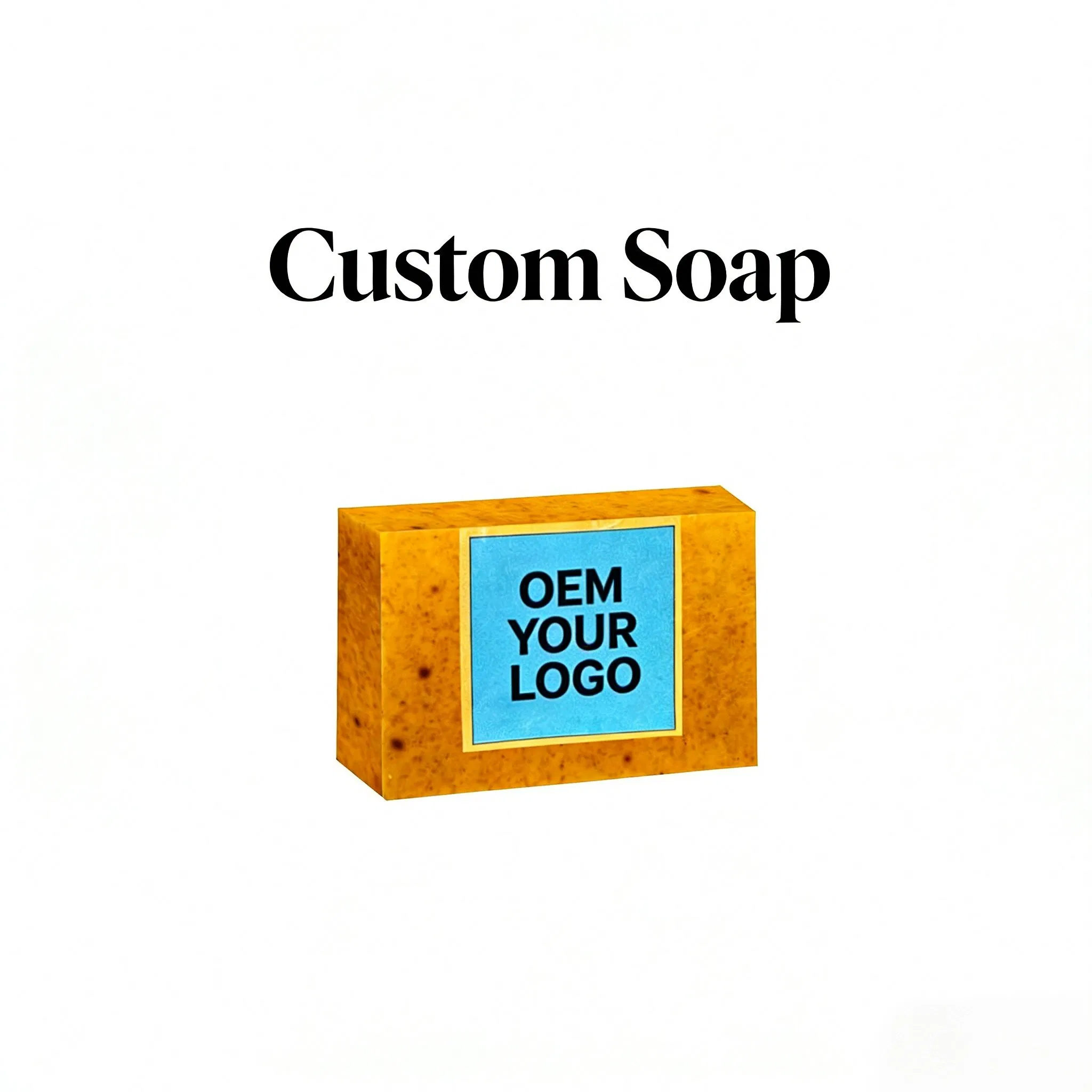 Whitening Anti Acne Body Natural Organic Handmade Tumeric Herbal Soap OEM Customized Logo Turmeric Face Soap