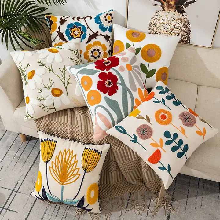 Unique Sofa Cover Design with Customizable Bohemian Cushion Covers