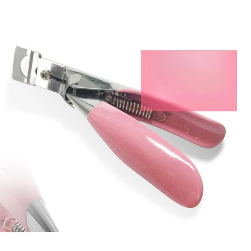 Cross Border Hot Sale Stainless Steel Pink U-Shaped Nail Clippers