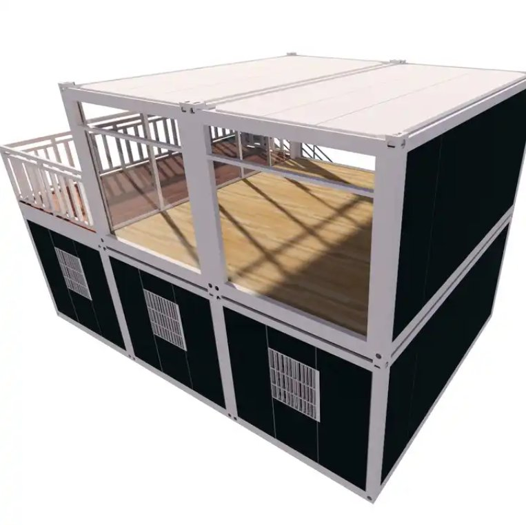 Fast Build Transportable Prefab House Tiny Container Prefab Home Office Modular Detachable Mobile Container House 20FT 40FT Customized Design Modern Hotel