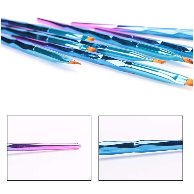8PCS Nail Painting Brush Set Gradient Bar Nail Brush