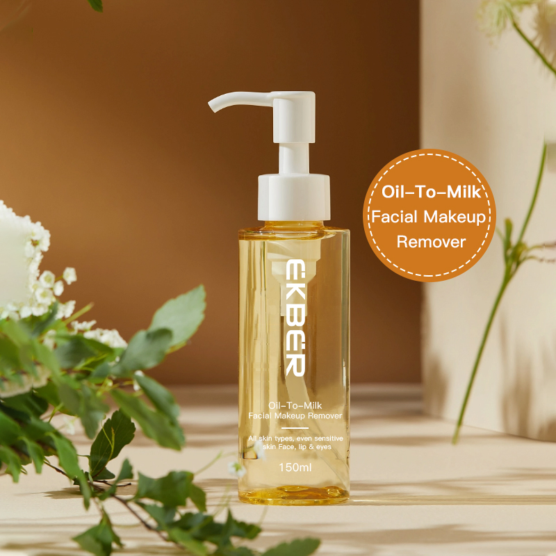 Customize Logo Moisture Deep Cleansing Oil Free Makeup Remover Oil-to-Milk Makeup Remove Oil Natural Gentle Makeup Removal