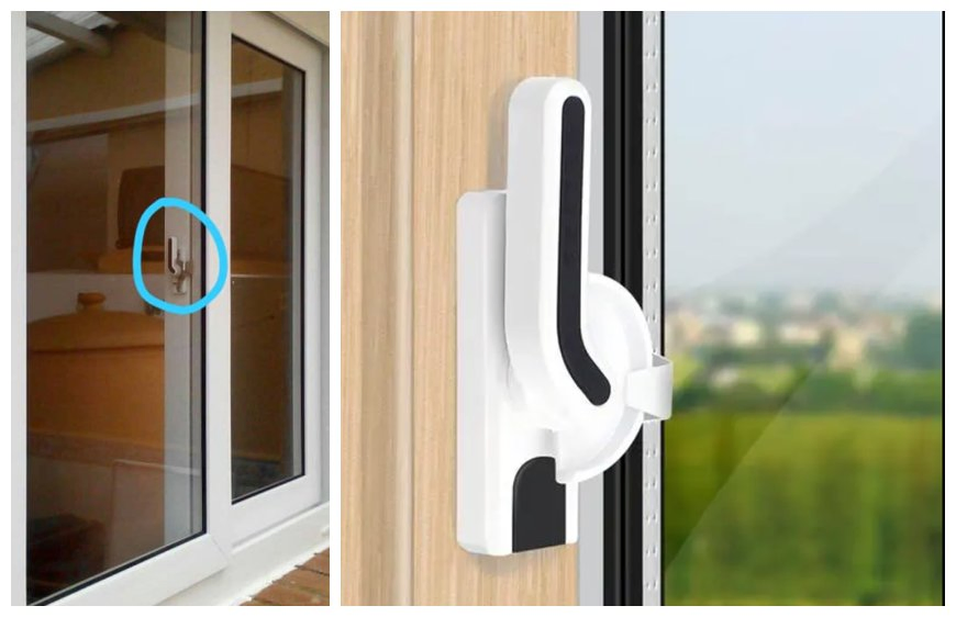 Nisen Wholesale Price UPVC Sliding Window Crescent Lock with Handle