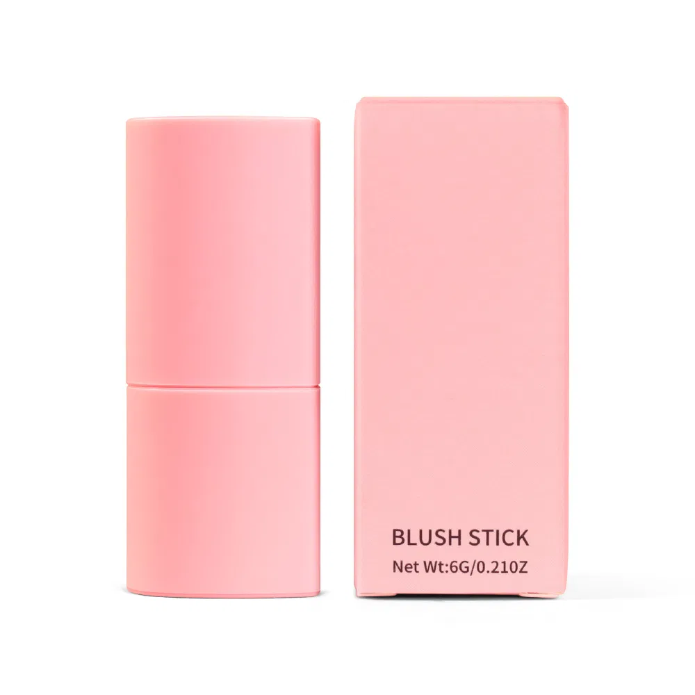 Waterproof High Pigment Vegan Pink Blush Stick with Mineral Sunscreen