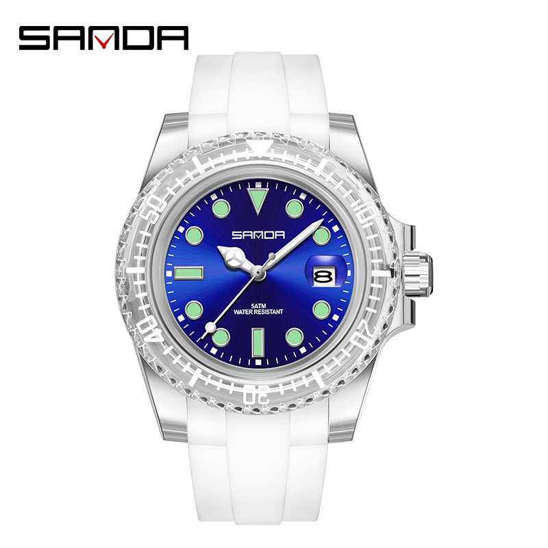 Quartz Watch Fashion Sports Style Waterproof Calendar Casual Creative Student Wristwatch