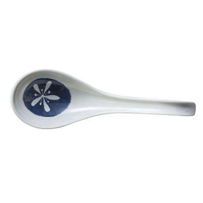 Melamine White Round Rice Soup Ramen Dessert Spoon Unbreakable Reusable Spoon Ladle