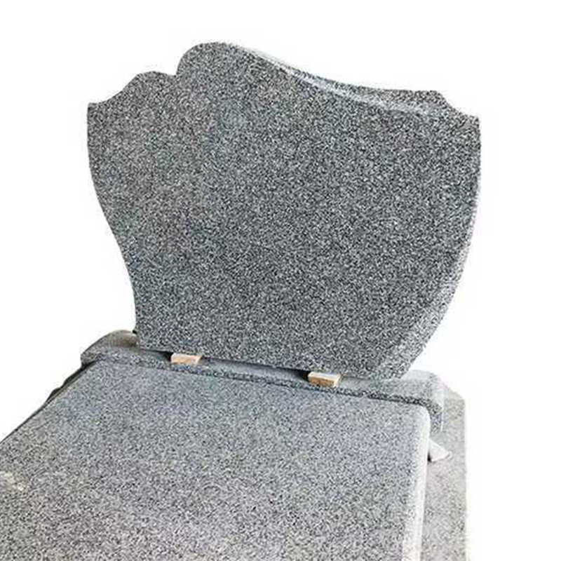 Customized Design Cheap G603 Grey Granite Tombstone Cemetery Monument for Graves