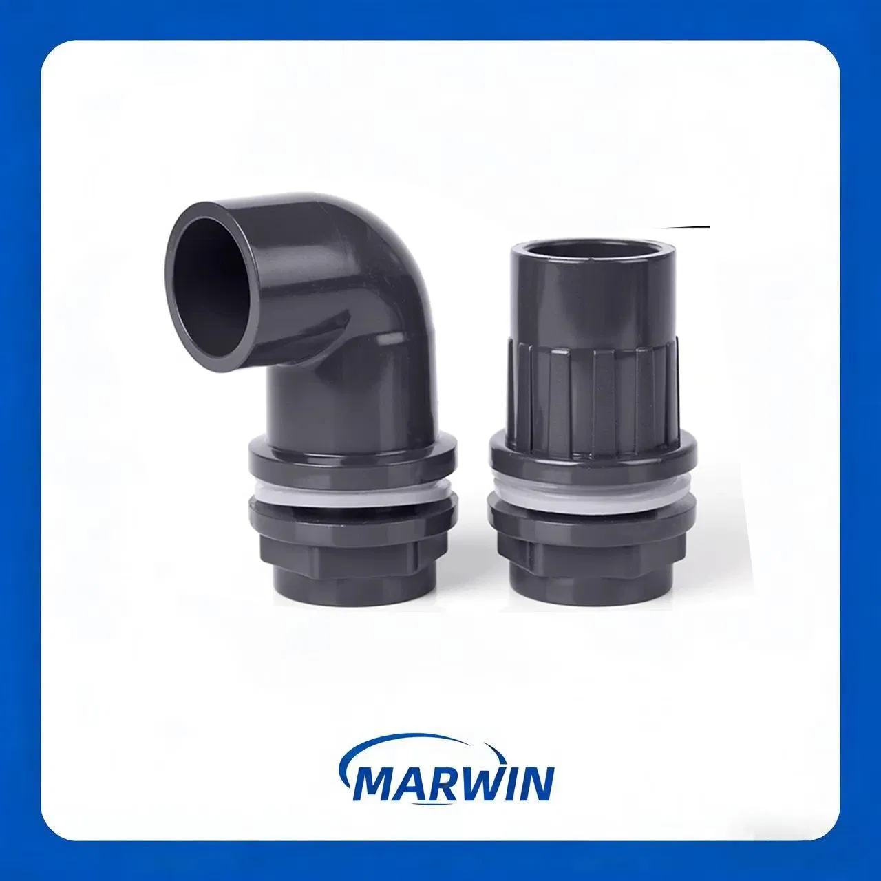 Threaded Coupling Plastic Pipe Connector for Fluid Transfer
