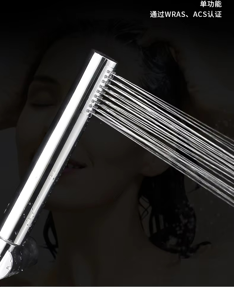 High Pressure Straight Cylindrical Power Shower Head Set