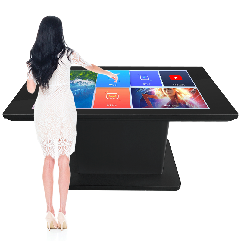 Indoor 4K Waterproof Icd Screen Interactive Restaurant Coffee Shop Smart Touch Table