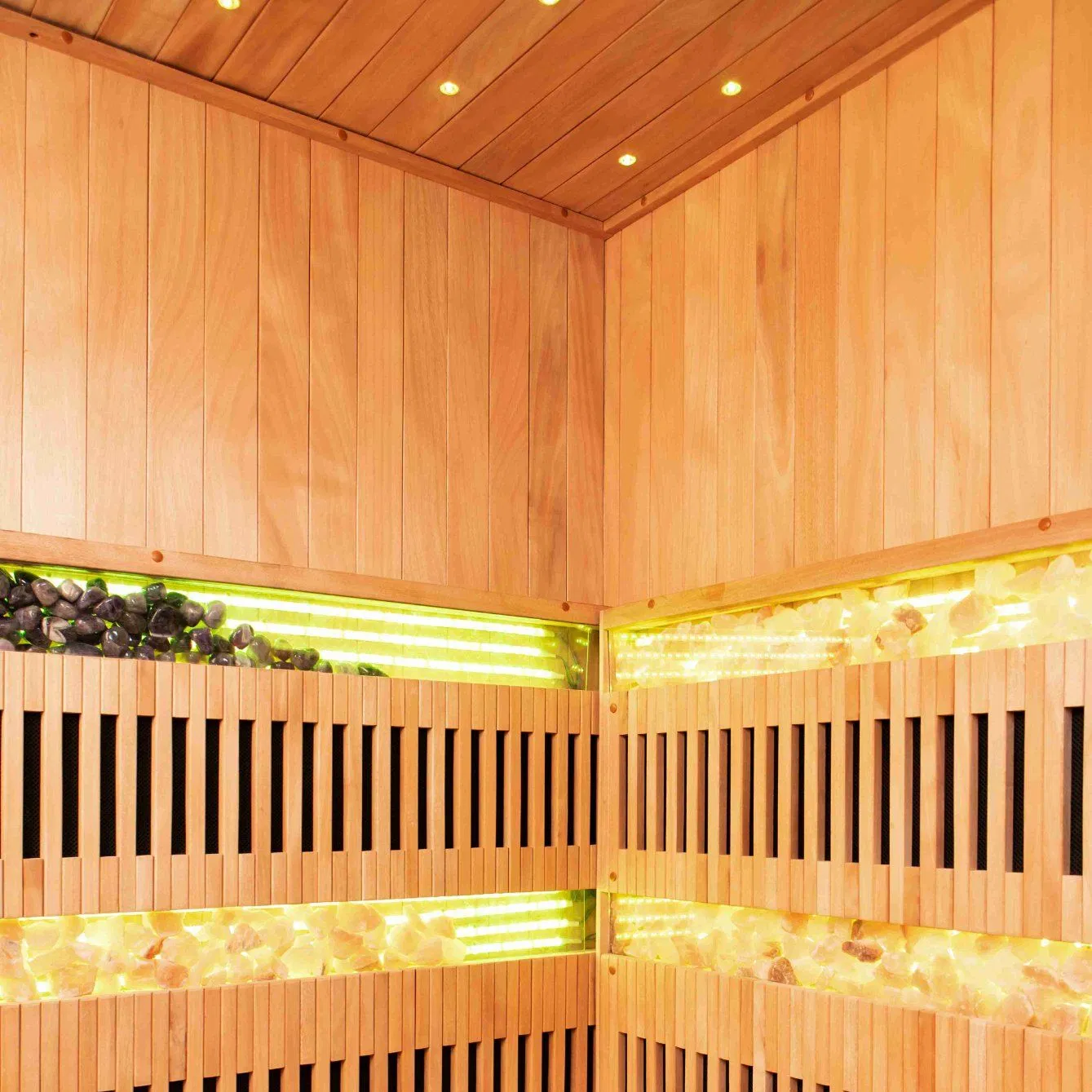 Инфракрасная сауна из массива дерева на 4 персоны
