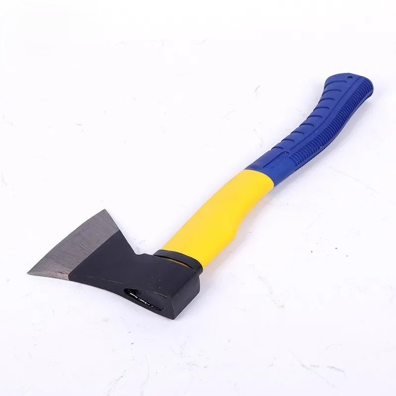 Multi-Purpose Hatchet Broad Felling Working Axe Ax with Curved Fiberglass Handle