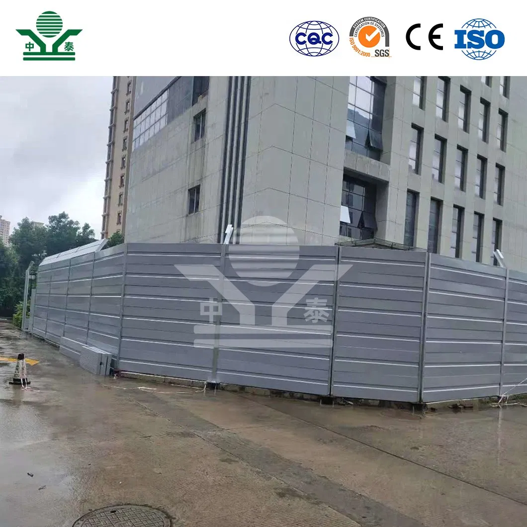 Zhongtai Noise Stop Vinyl Barrier China Factory Vinyl Noise Barrier Color Steel Plate Material Factory Sound Barrier