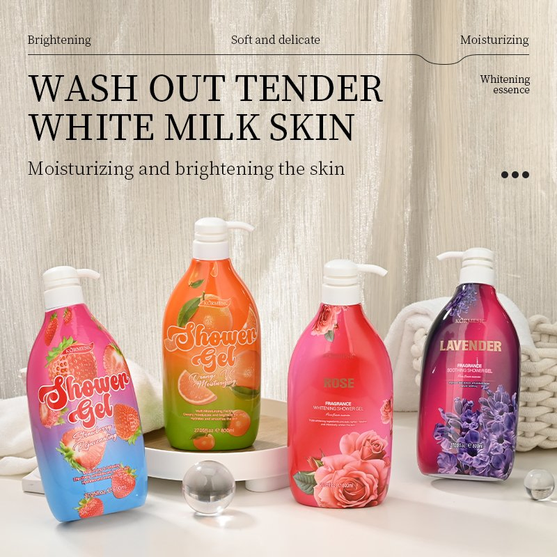 Hydrating Orange Vc Shower Gel for Soft and Smooth Skin