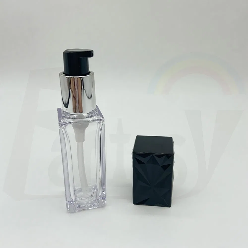 Custom Aluminum Slim Square Lipstick Component Rimmed with Gold