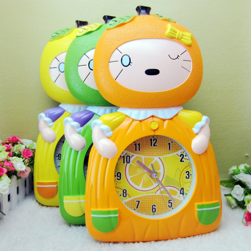 Wholesale Colorful Learning Desk Clock for Kids Children′ S Teaching Alarm Clock Plastic Swing Clock Multiple Styles Can Choose Child Table Clocks