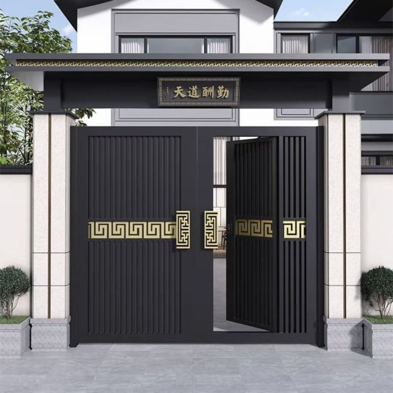 Local Manufacture Supply Metal Courtyard Gate with Personalized Dimensions and Patterns