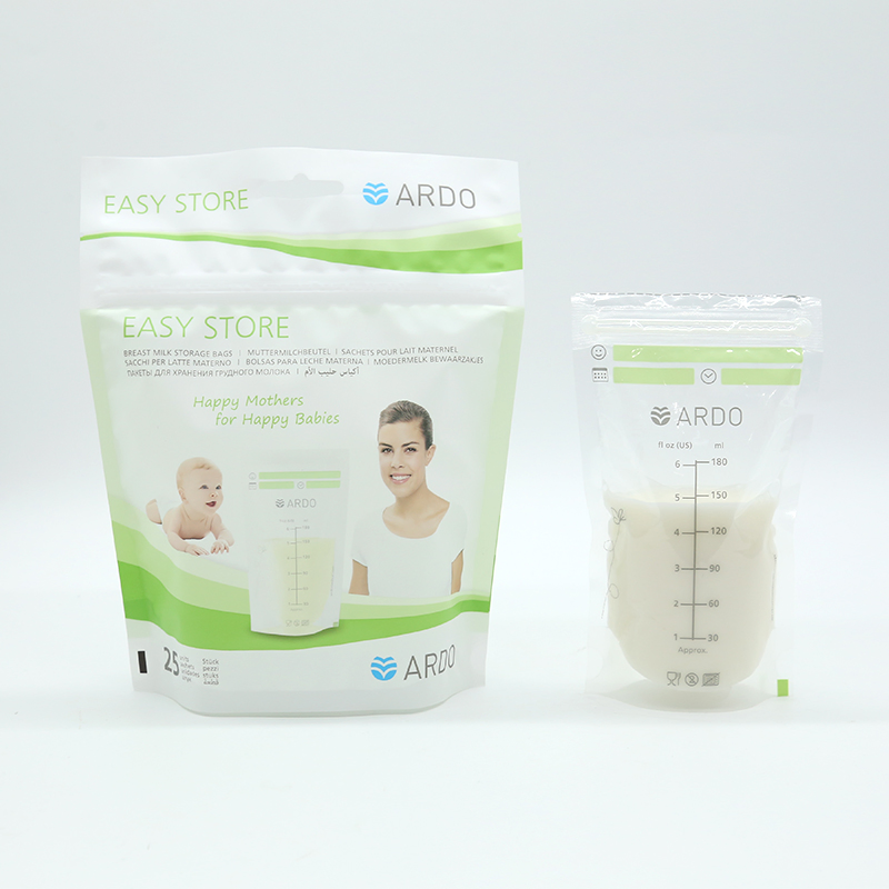 Stand up Breast Milk Storage Bags Pre-Sterilized and BPA Free Breast Milk Storage Pouch