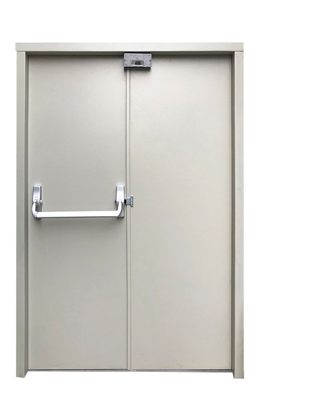 Security Double Steel Fire Door for Warehouse and Industrial Use