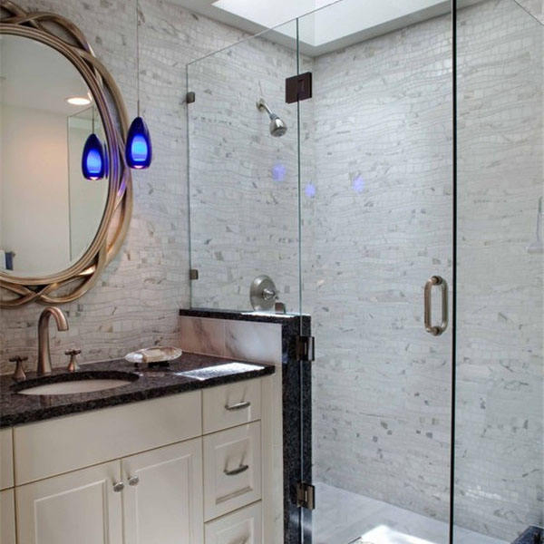 Glass Sliding Door / Simple Rectangular Frameless Shower Enclosure