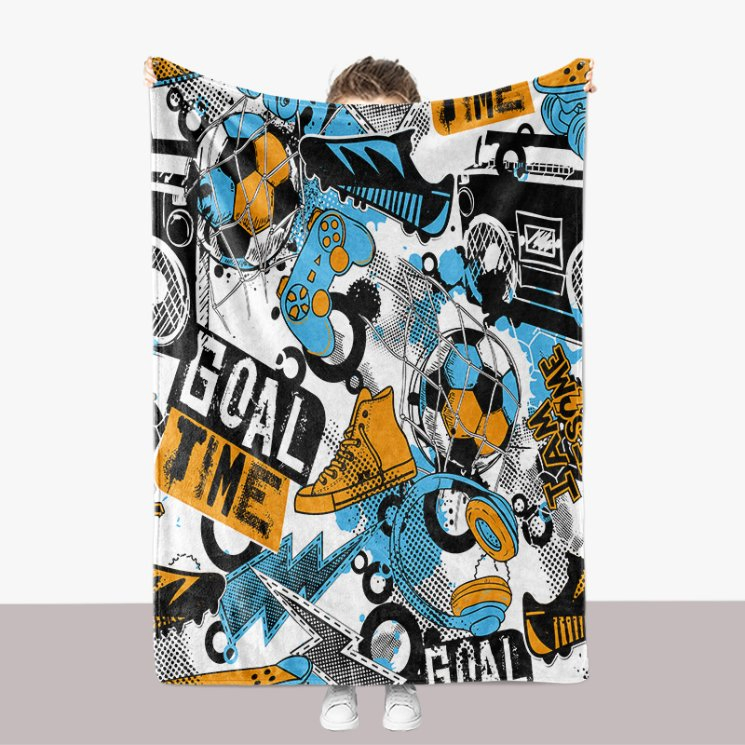 Custom Photo Blanket Warm Luxury Sherpa Custom Blanket Printing