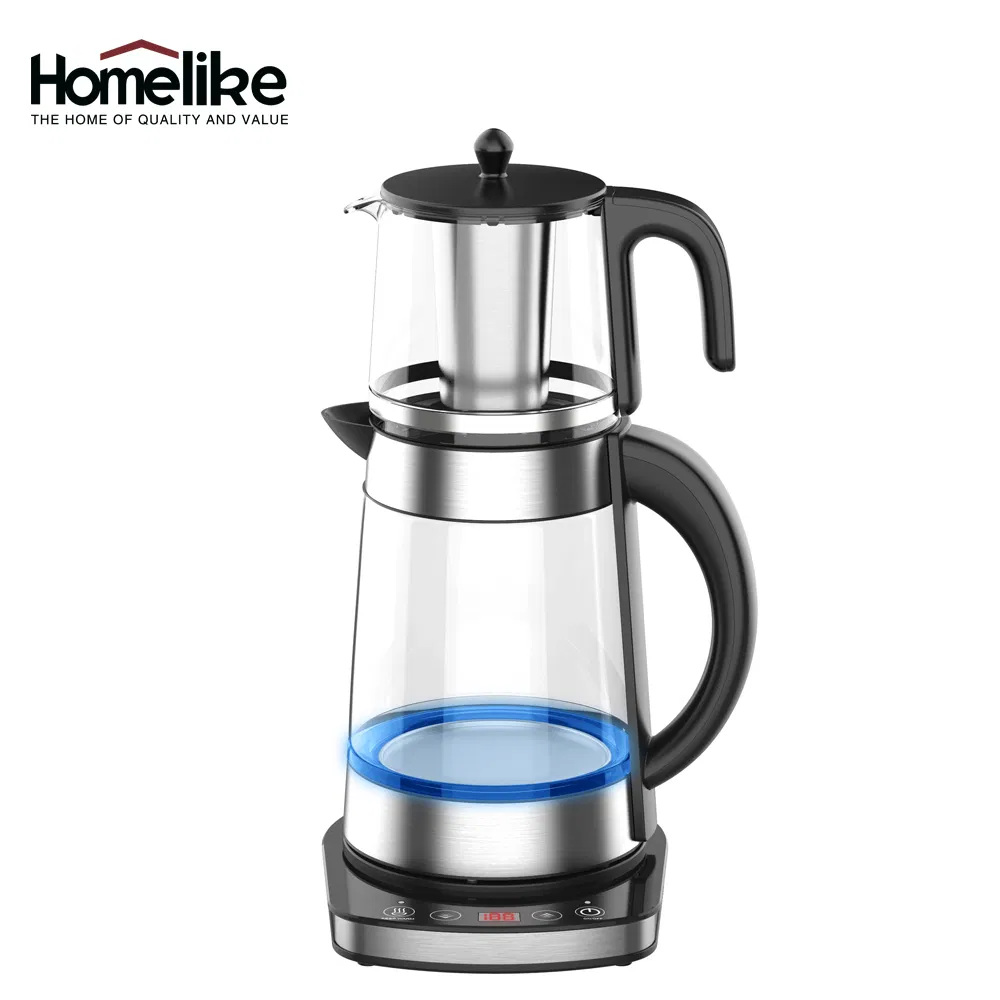 Tea Maker Set Household Appliance 1.7L Turkish Coffee and Tea Machine Electric Glass Tea Makers