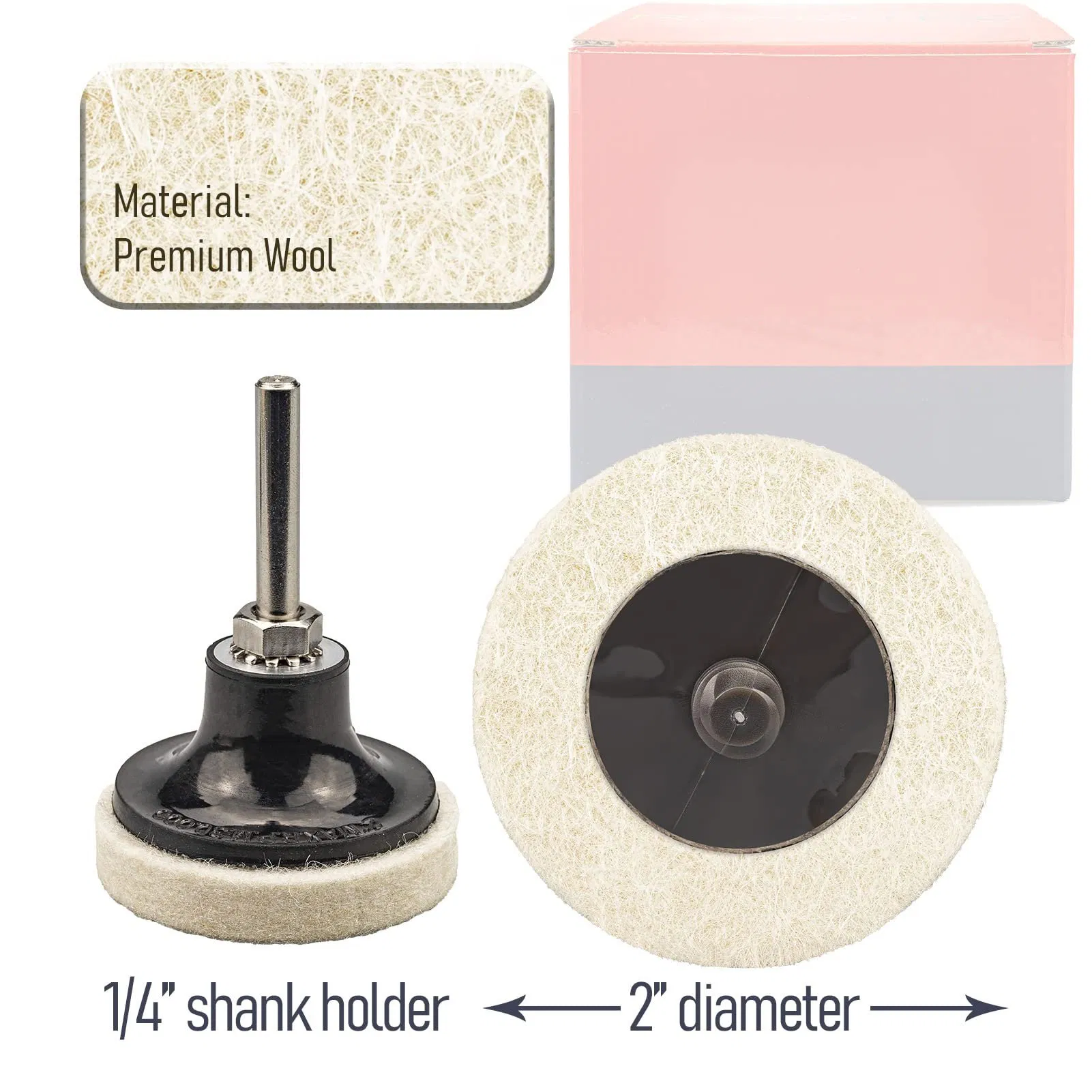 Wool Fabric Quick Change Disc Roll Lock Surface Polishing Buffing Pads Wheels with