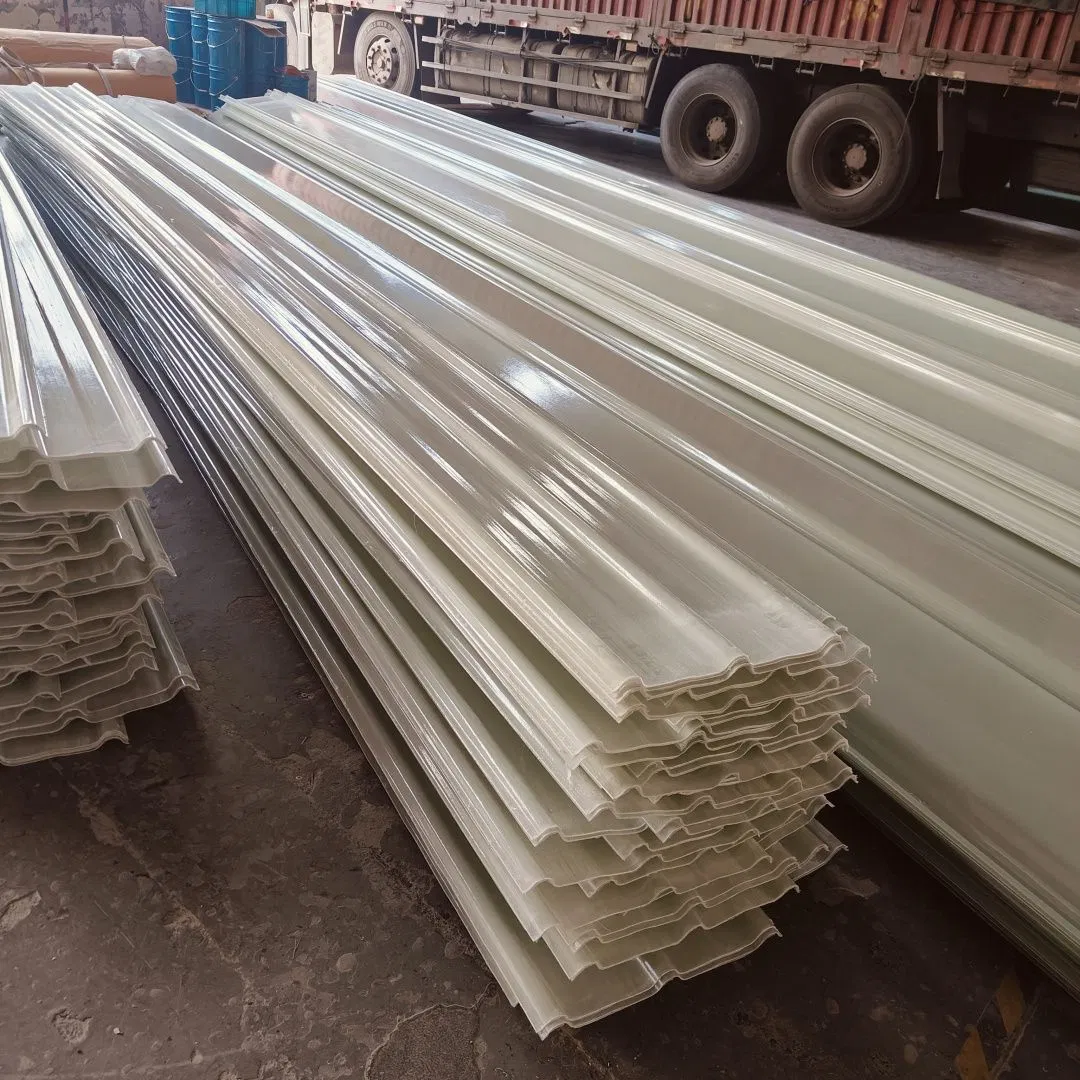 Customized Colored PC Building Material GRP FRP Laminate Fiberglass Roofing Sheet