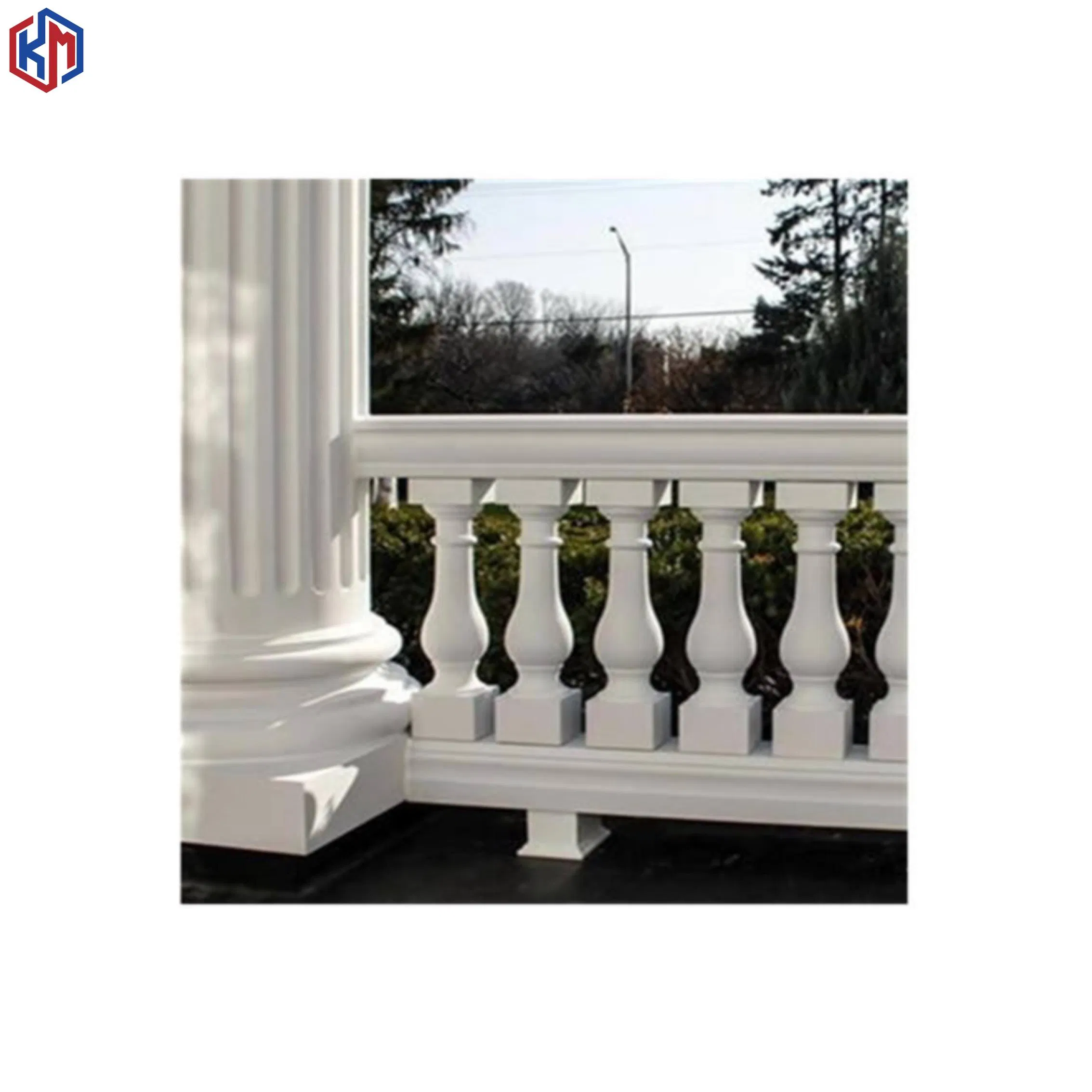 Granite Finish Precast Concrete Outdoor Decorative Stair Balcony Grc Baluster