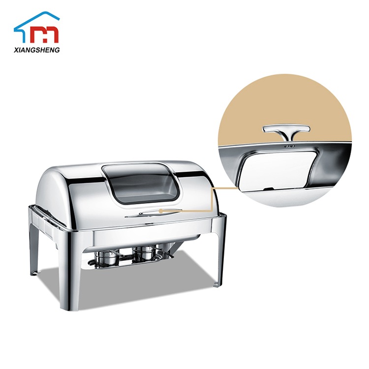 Xiangsheng Roll Top Stainless Steel Chafer Dish Restaurant Catering Set for Sale