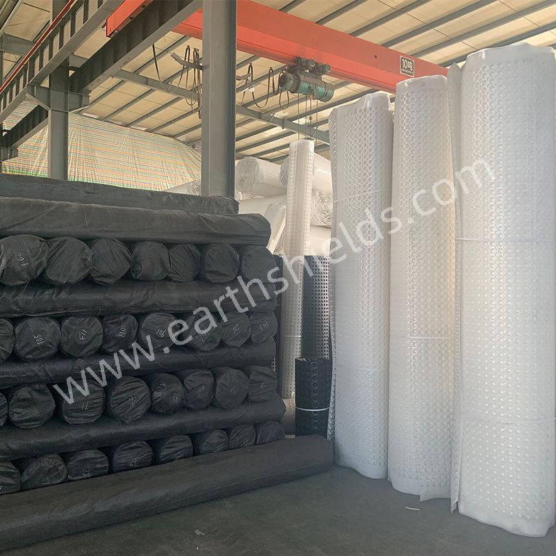 White Color Waterproof Dimpled Drainage Sheet Drainage Board