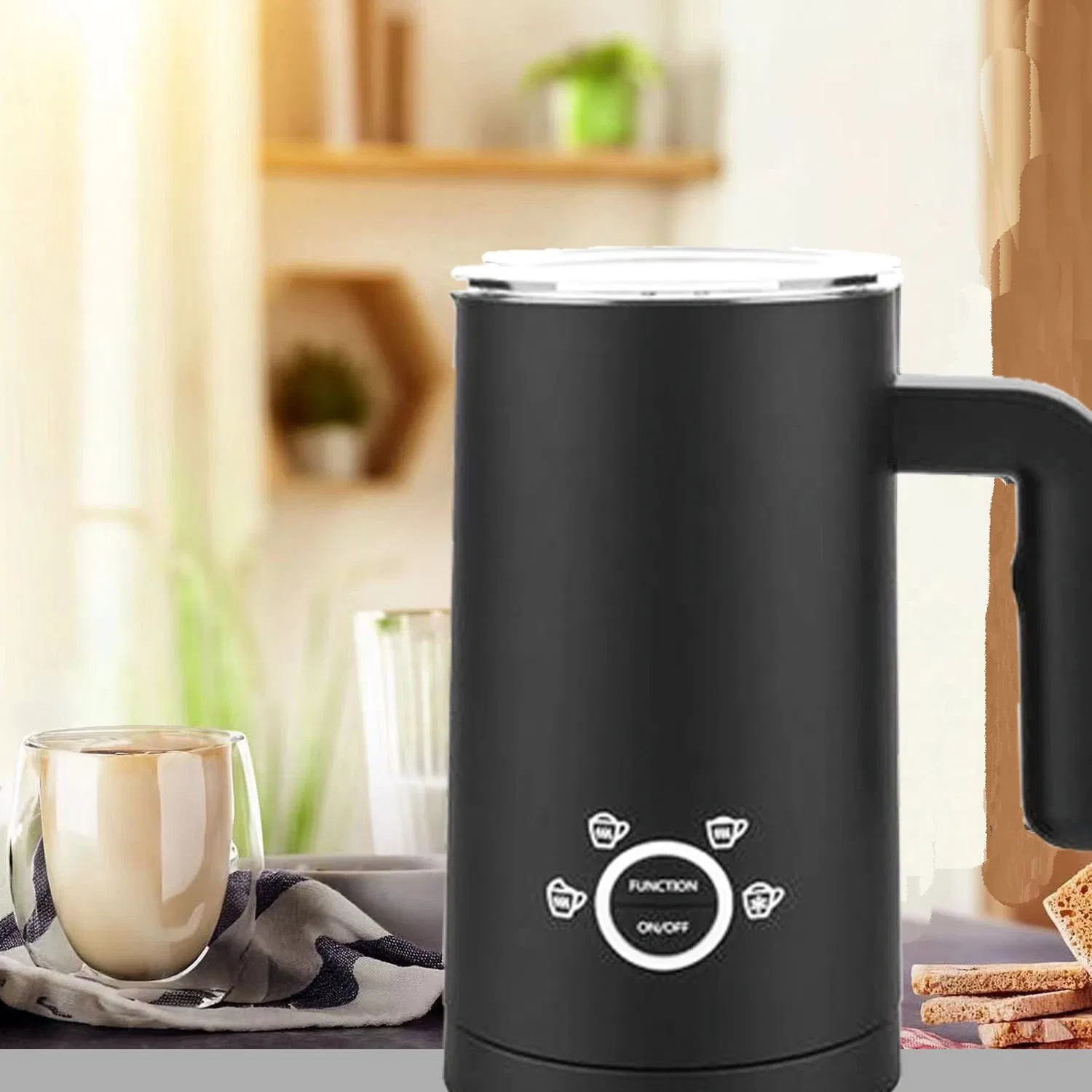 Premium Electric Milk Frother for Lattes, Cappuccinos, and More