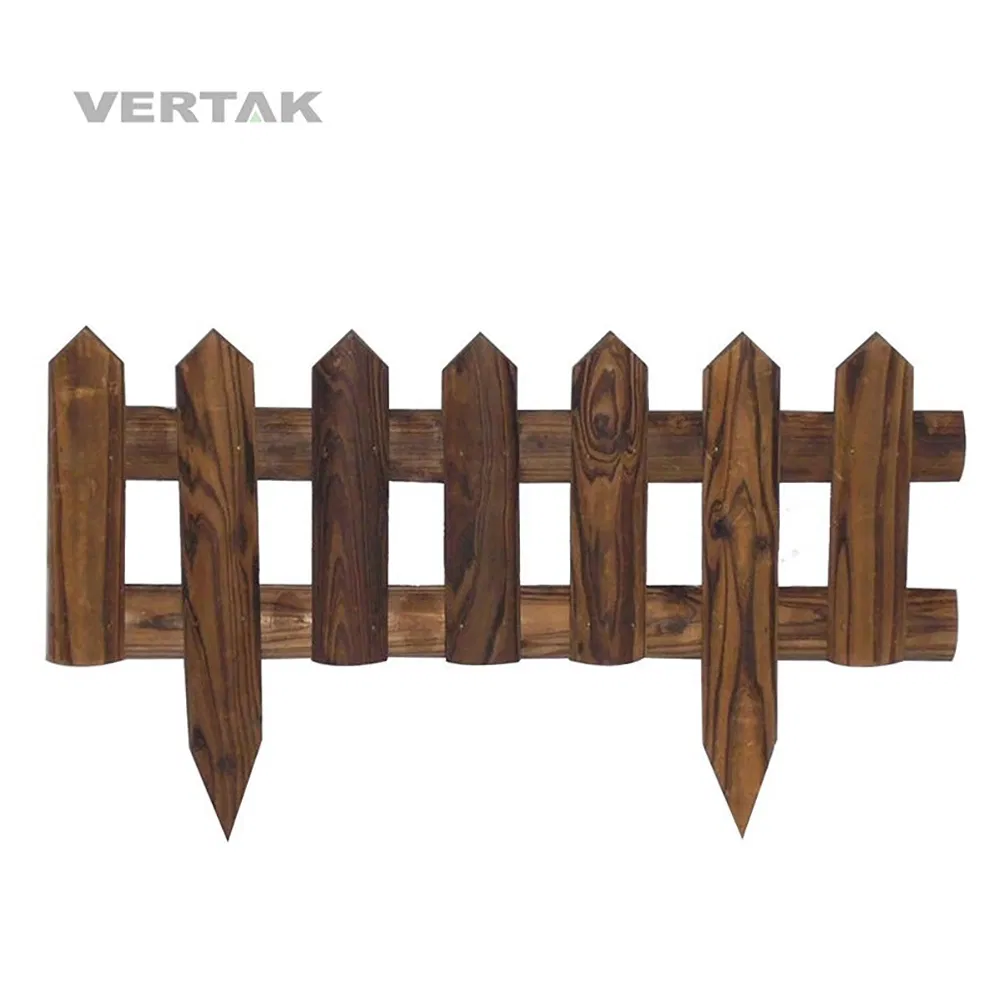 Not Easy Deform Sturdy Fir Wood Decorative Garden Fence Panel for Courtyard